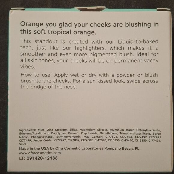 OFRA Blush in MAI TAI 10g/0.35oz - Picture 4 of 4